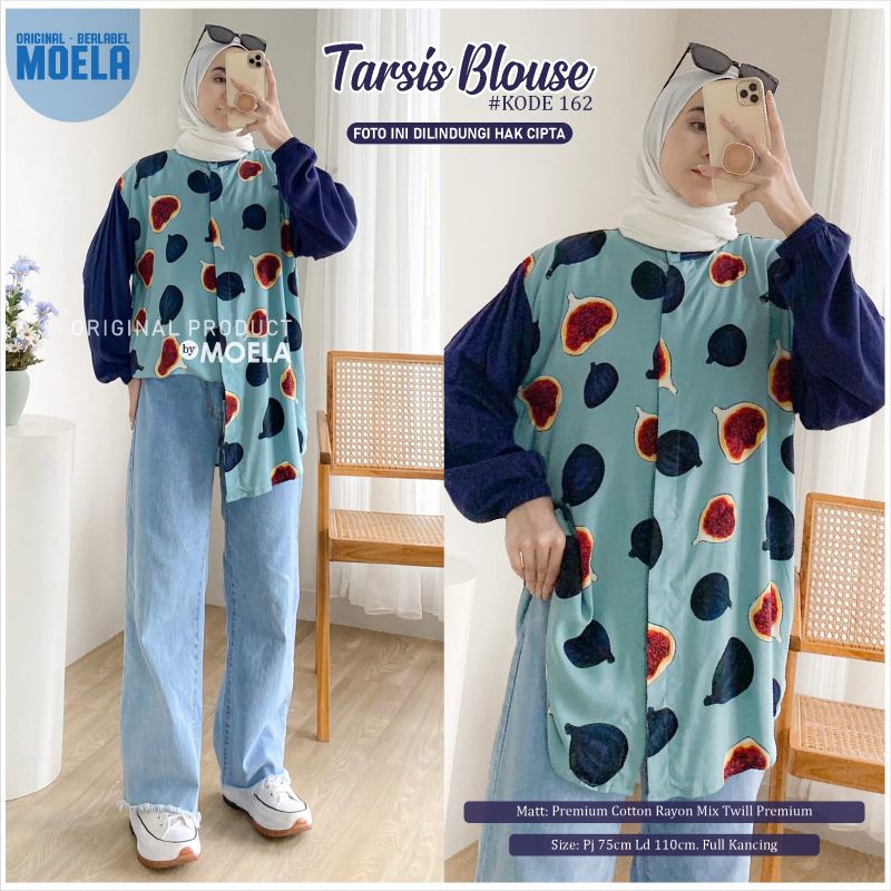TARSIS BLOUSE LD 110cm // ATASAN WANITA ORIGINAL BERLABEL // BY MOELA-8