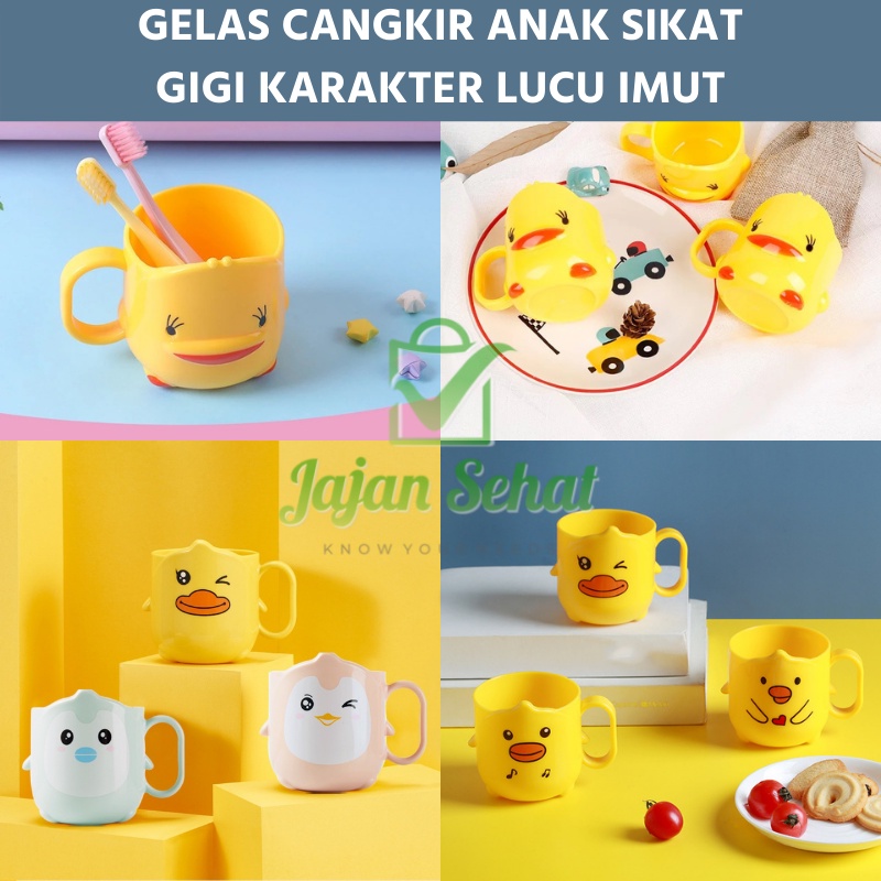 GELAS CANGKIR ANAK SIKAT GIGI KARAKTER LUCU IMUT