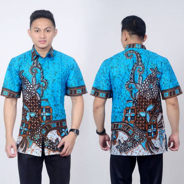 Kemeja Batik Lengan Pendek / Hem / Sragam Kantor / kondangan / baju Pria dewasa /  formal / Kasual