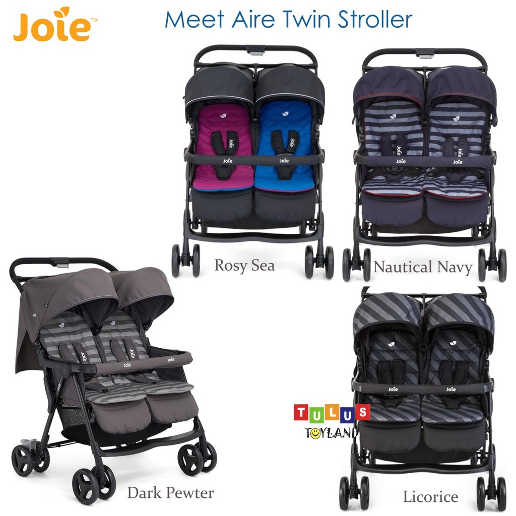 Joie Aire Twin Stroller Kembar Kereta Anak Bayi kembar