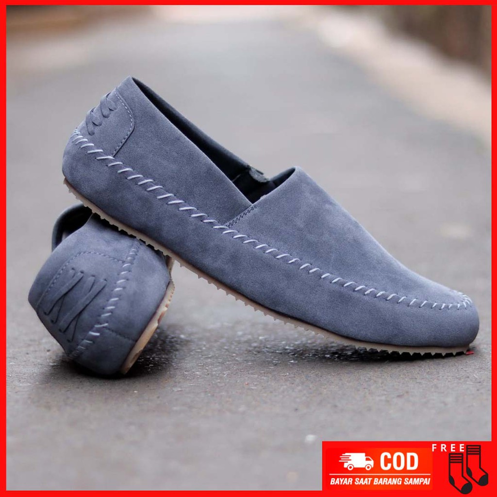 MOLK|Sepatu Casual Slip On Pria Terbaru 2021 Selop Santai Laki Laki Fashion Simple Kekinian