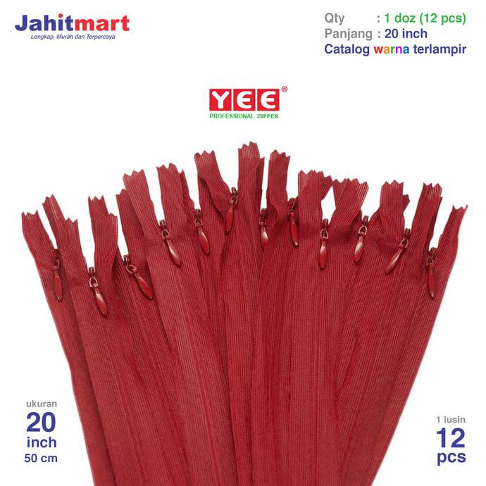 

OBRAL RESLETING / RITSLETING JEPANG MERK "YEE" 20 INCI (50CM) "LUSIN" Termurah