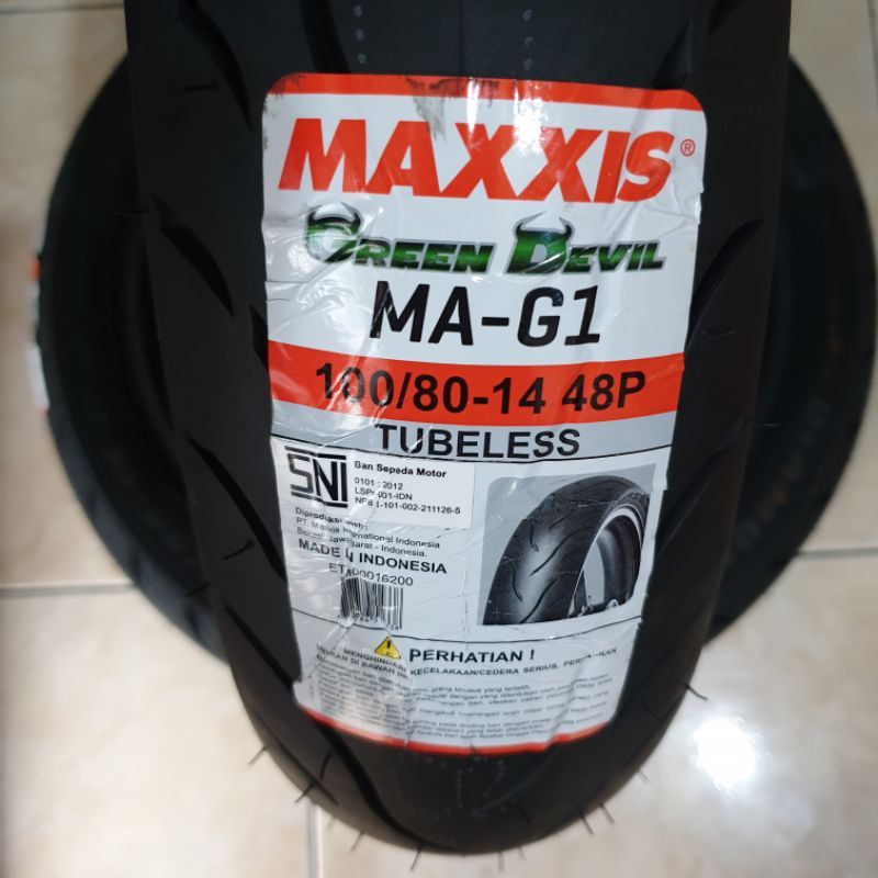 BAN MAXXIS 100/80 - 14