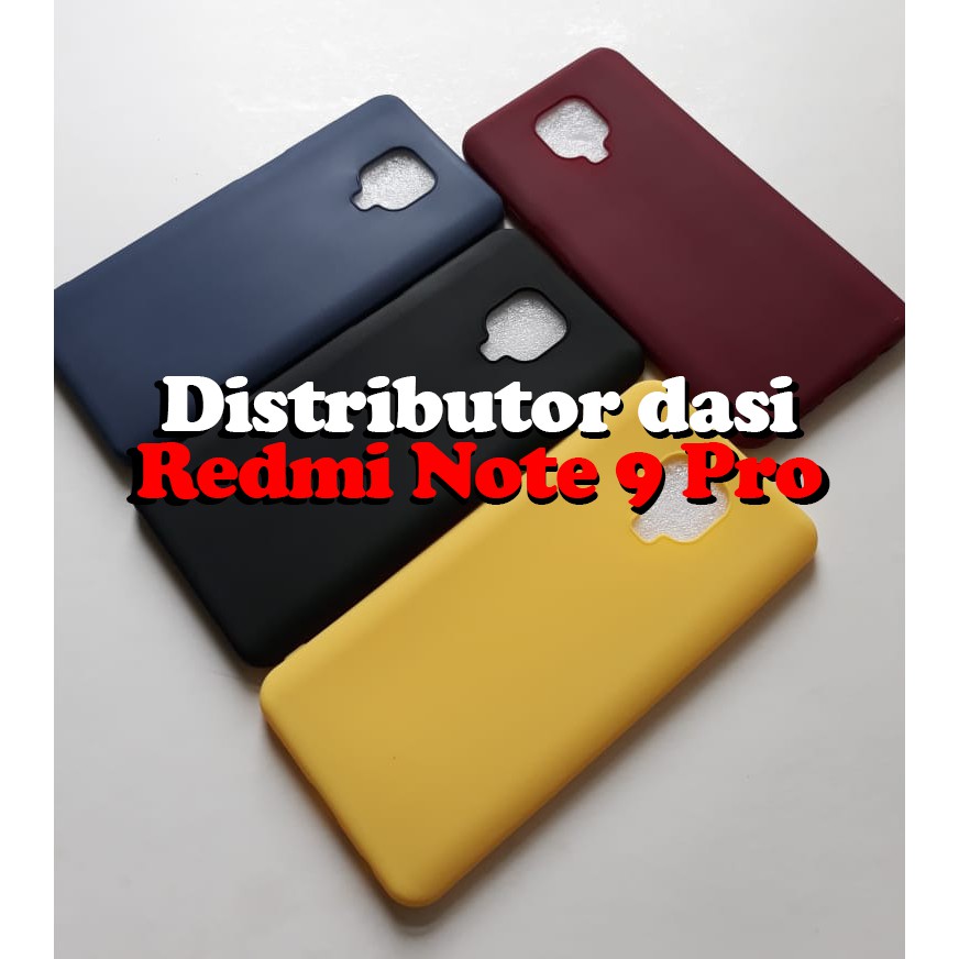 candy macaron softcase case tebal kondom hp Redmi Note 9 Pro Pink maroon kuning hitam navy