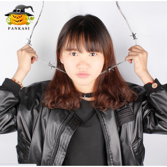 RAKA tali rantai kawat palsu properti halloween dekorasi mainan prank rumah hanti wire