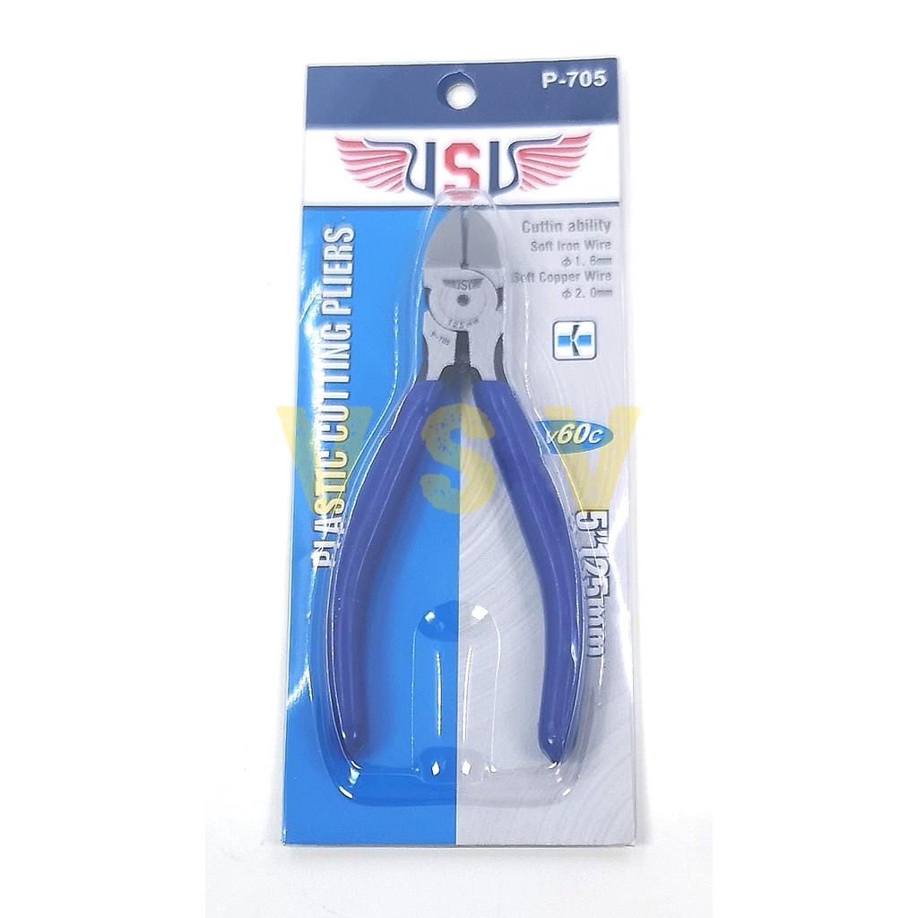 VSV PLASTIC cutting plier 5&quot; / tang potong 5&quot; / side cutting plier