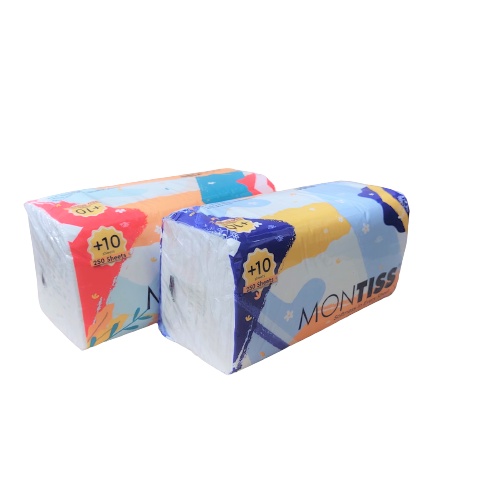 Tissue Kering Montiss 2Ply 250+10 Sheets