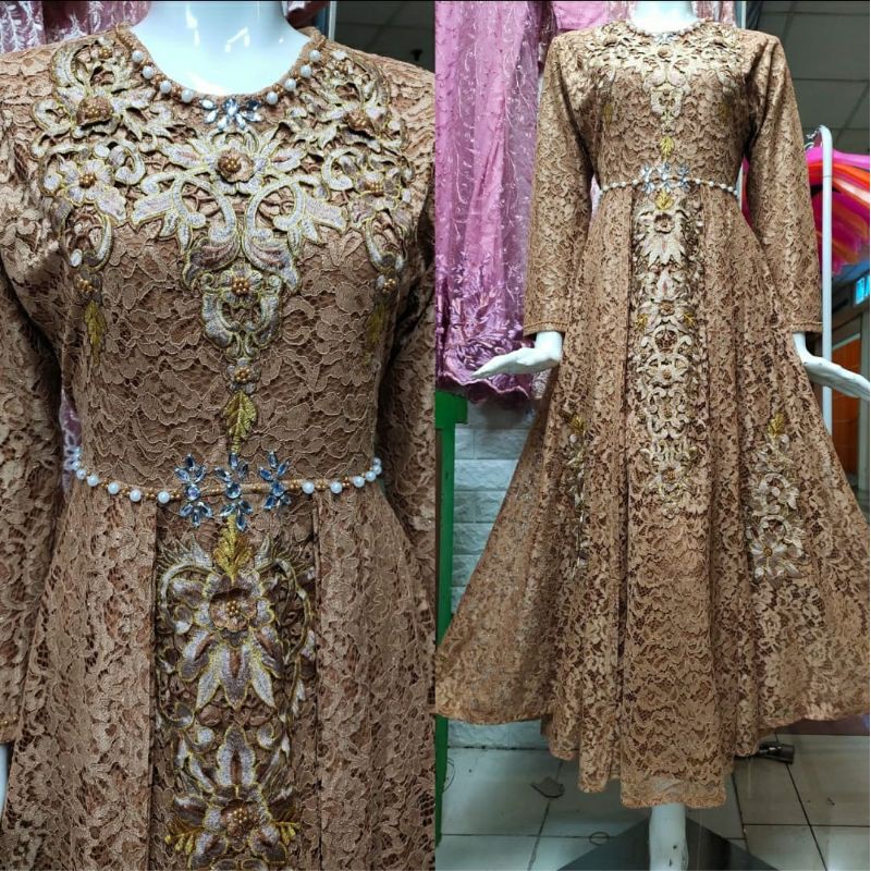 GAMIS KONDANGAN_ GAMIS BROKAT PAYET_ GAMIS PESTA_ GAMIS SULTAN