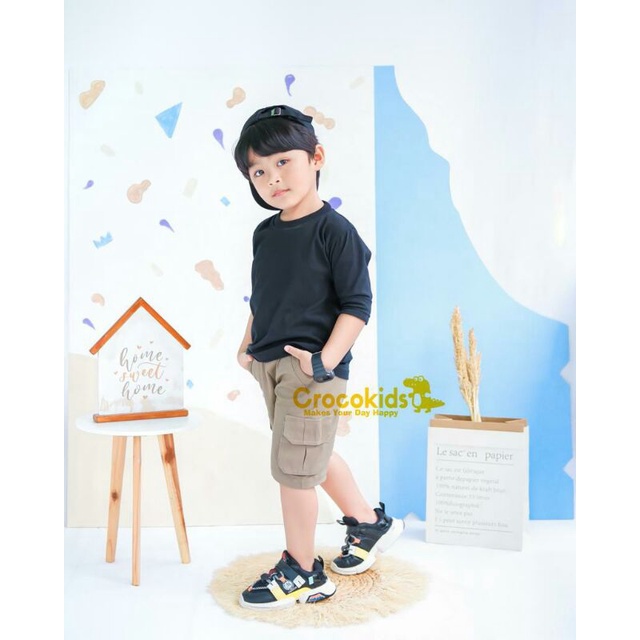 Celana Pendek Kargo Anak Zunior