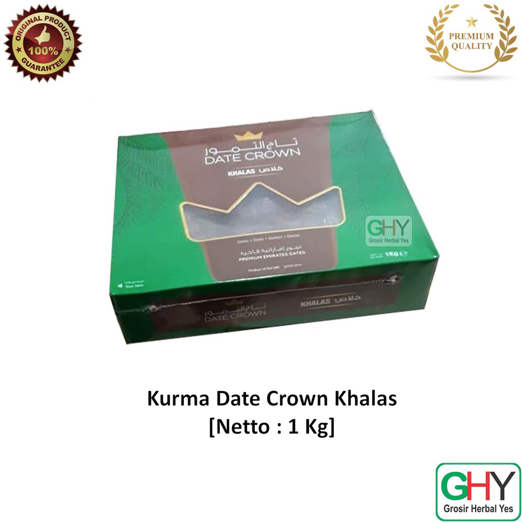 

Kurma Date Crown khalas 1 kg