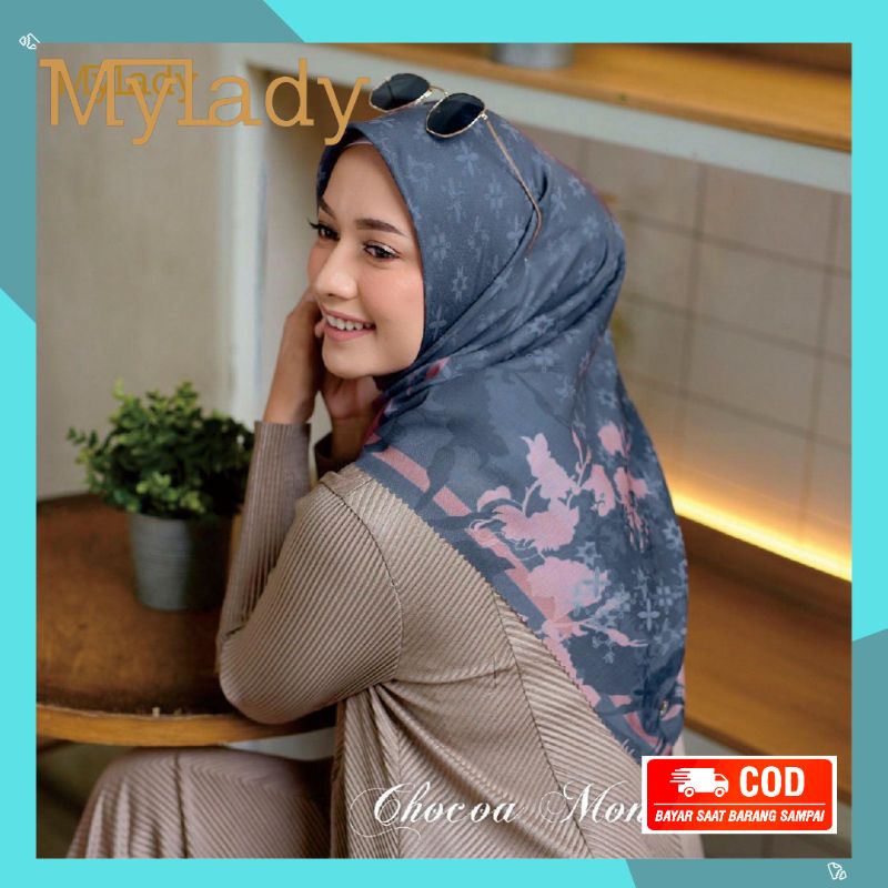 Kerudung MyLady Signature Monoflex Mono Flex Chocoa Hijab Original Segiempat My Lady