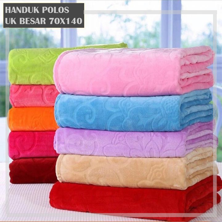 Handuk mandi handuk murah polos kamar mandi UK 70x140cm Ultra Fine Cellulose Color