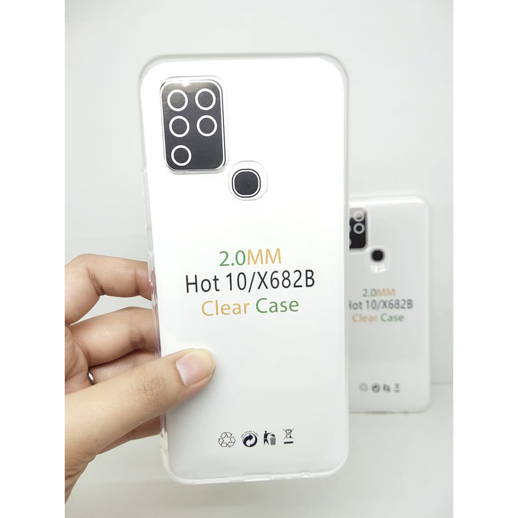 Soft Case OEM Transparan Infinix Hot 10 X682 6.78 Inchi Clear Ultra Thin TEBAL 2.0mm SUPER CLEAR