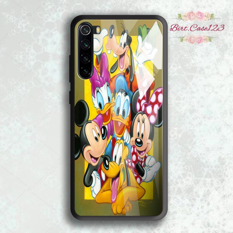 back case glass MICKEY AND FRIEND Iphone 6 6s 6+ 6s+ 7 7s 7+ 8 8+ X Xs Xr 11 12 Pro Max BC4949