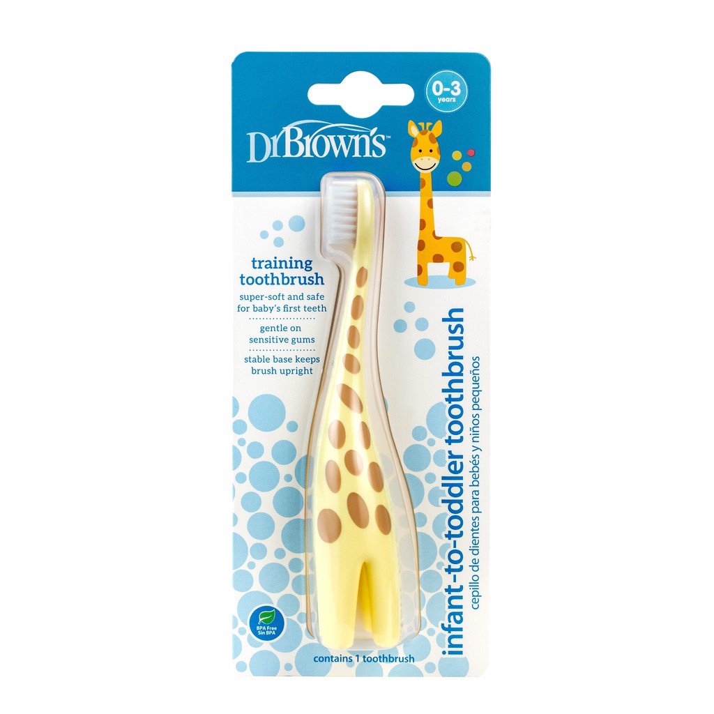 Dr.Brown's Infant to Toddler Toothbrush, Giraffe, | Sikat gigi anak