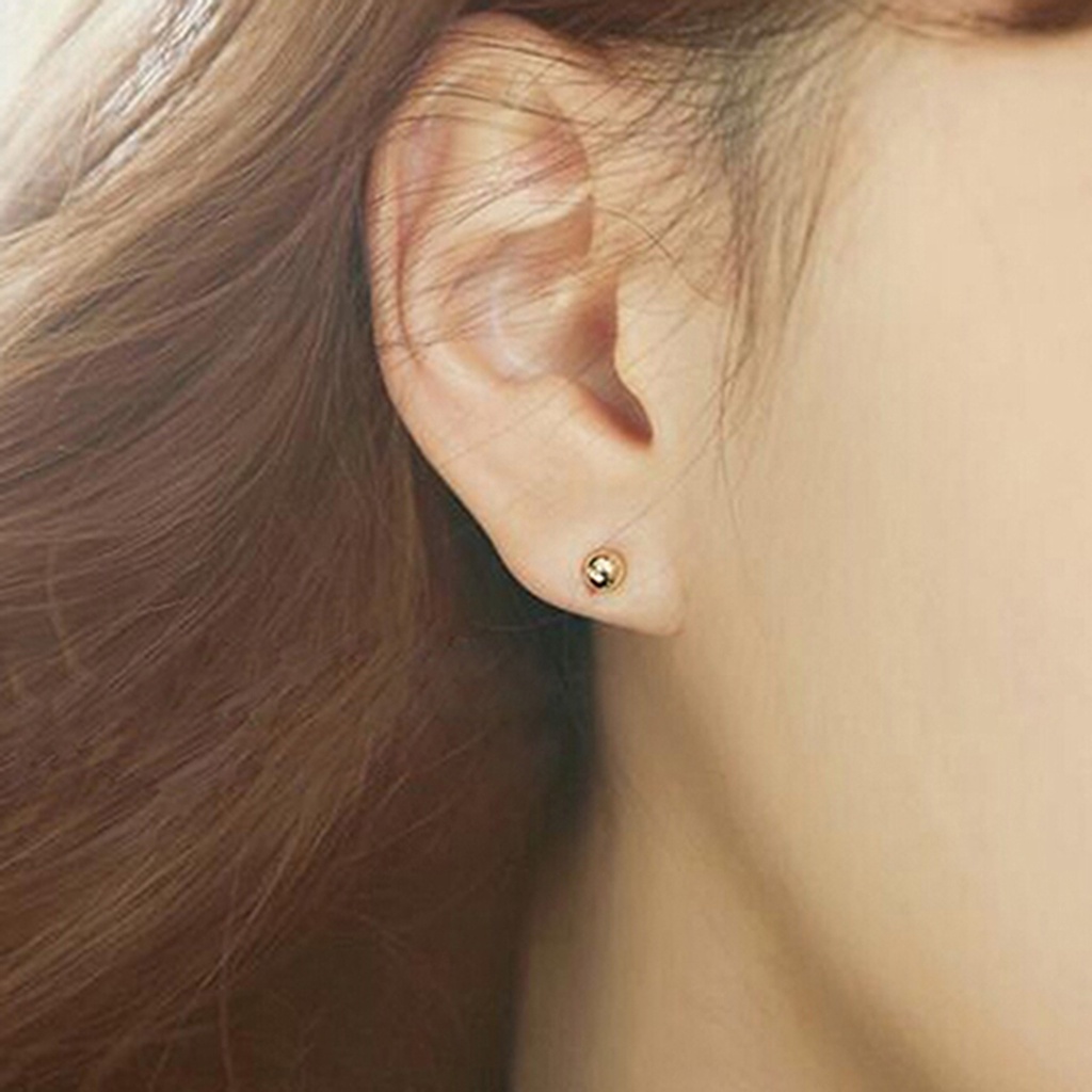 Hu Hu Hu Hu Hu Alat Bantu Pasang Kacamata♡ 1 Pasang Anting Tusuk Motif Bunga Bahan Alloy Untuk Wanita