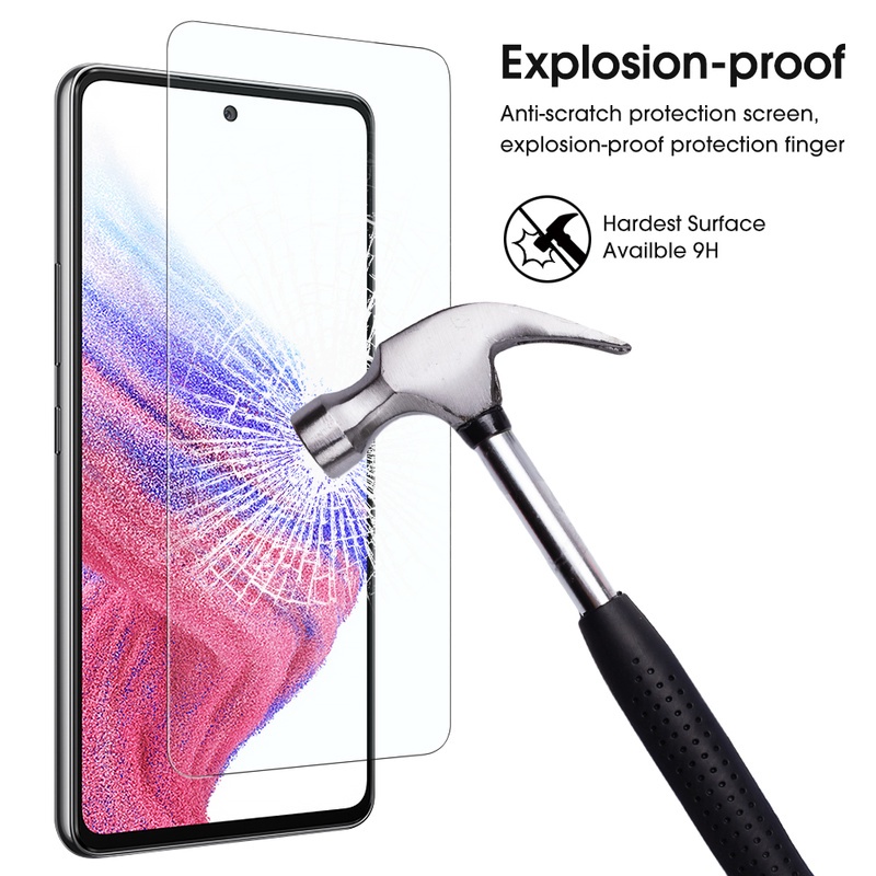 Pelindung Layar Tempered Glass 9H 3D Curved Anti Gores Ultra Tipis Untuk Samsung A53 / A73