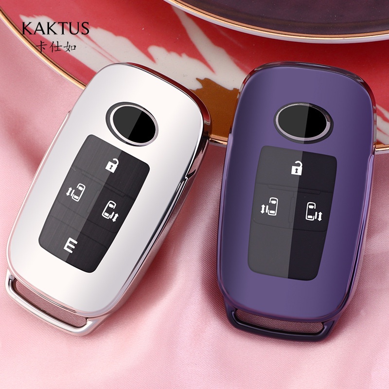 Daihatsu Casing Kunci Remote Mobil Bahan TPU Lapis Krom