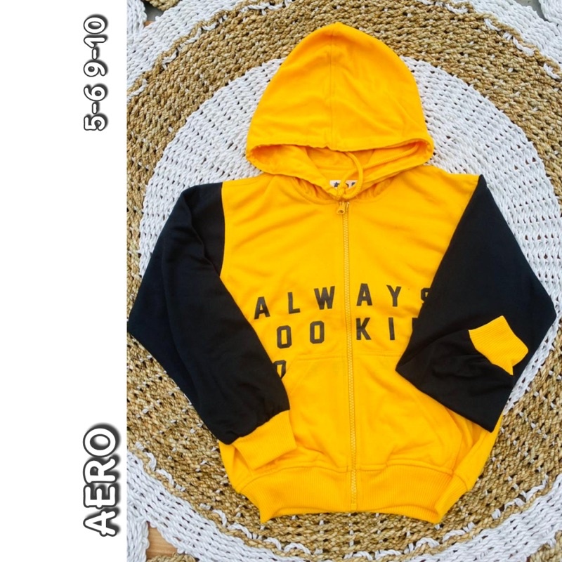 jaket anak aero kuning 10J