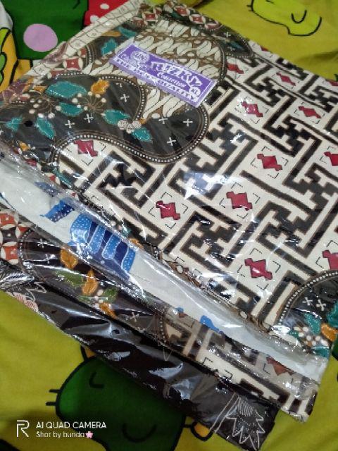 Cod Tunik Dress Batik/top Motif Tenun/atasan Etnik Katun Strech Ory Merk Rizky Size S M L Xl