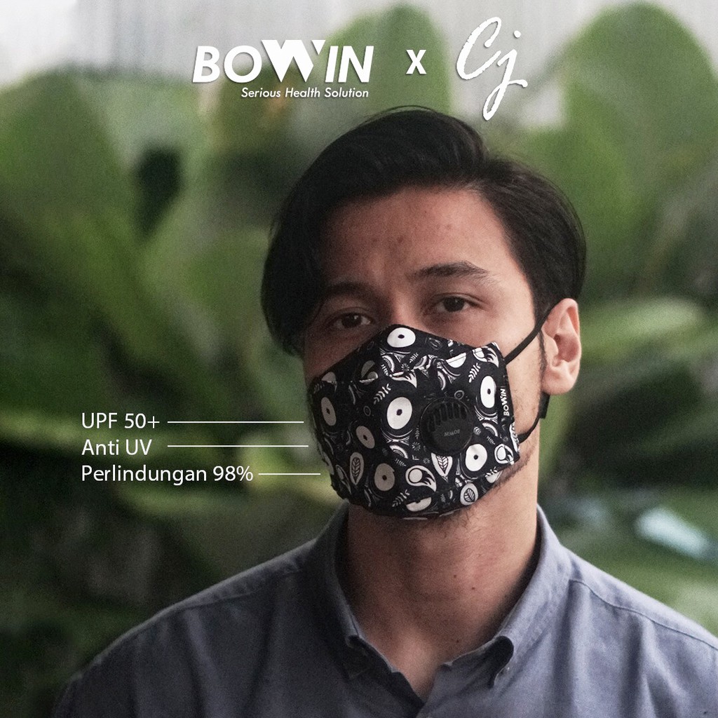 [Bowin - Chicco Jerikho Series] Masker UPF 50+ Anti UV Masker Motor / Masker Kain / Masker Bomber 4D