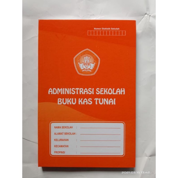 Buku administrasi sekolah buku kas tunai