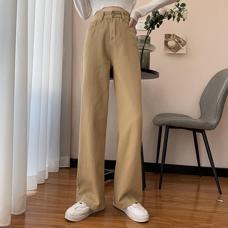 ✅COD Korean style straight leg  loose khaki jeans