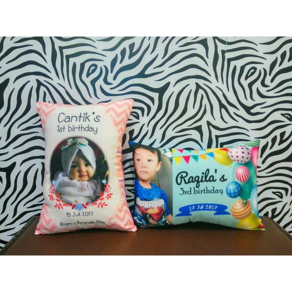 Bantal Custom Foto Custom Kado Unik Ukuran 26x38 atau 30 x 40 atau 45x65