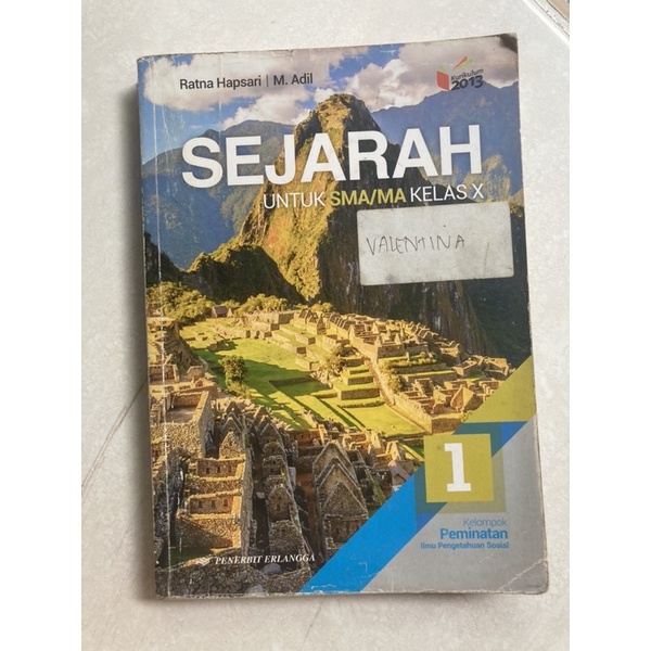 

BUKU SEJARAH KELAS 1 SMA RATNA BEKAS