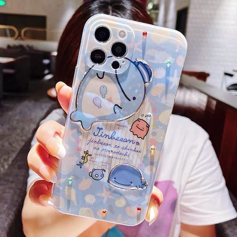 IPhone 11 13 11promax XR Cute IPhone 12 12promax Cute Cartoon A Mobile Phone Case 7 8Plus IPhone SE X XS Anti-drop Soft Silicone Case Szjy