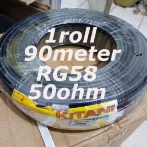 kabel coaxial RG58 50 Ohm 100Y kitani