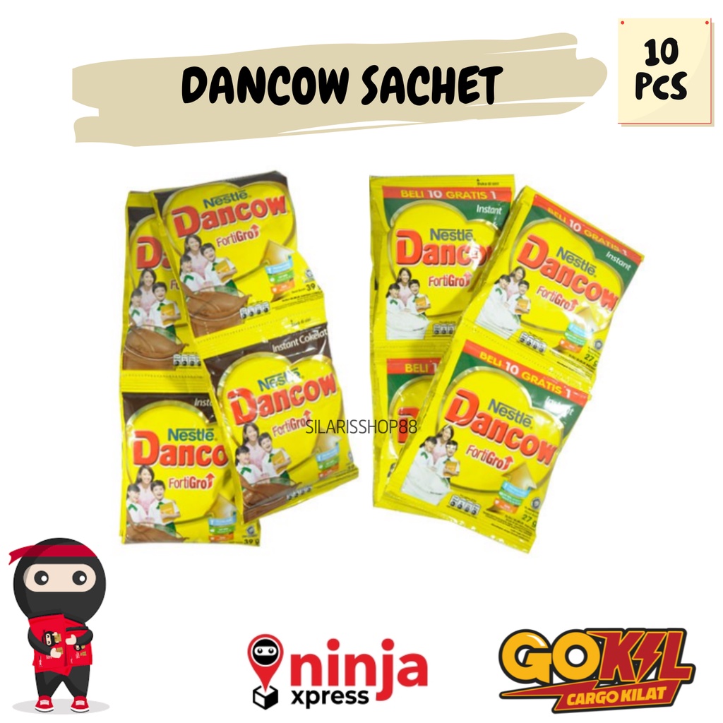 

SUSU DANCOW SACHET FORTIGRO 1 RENCENG (10 SACHET)