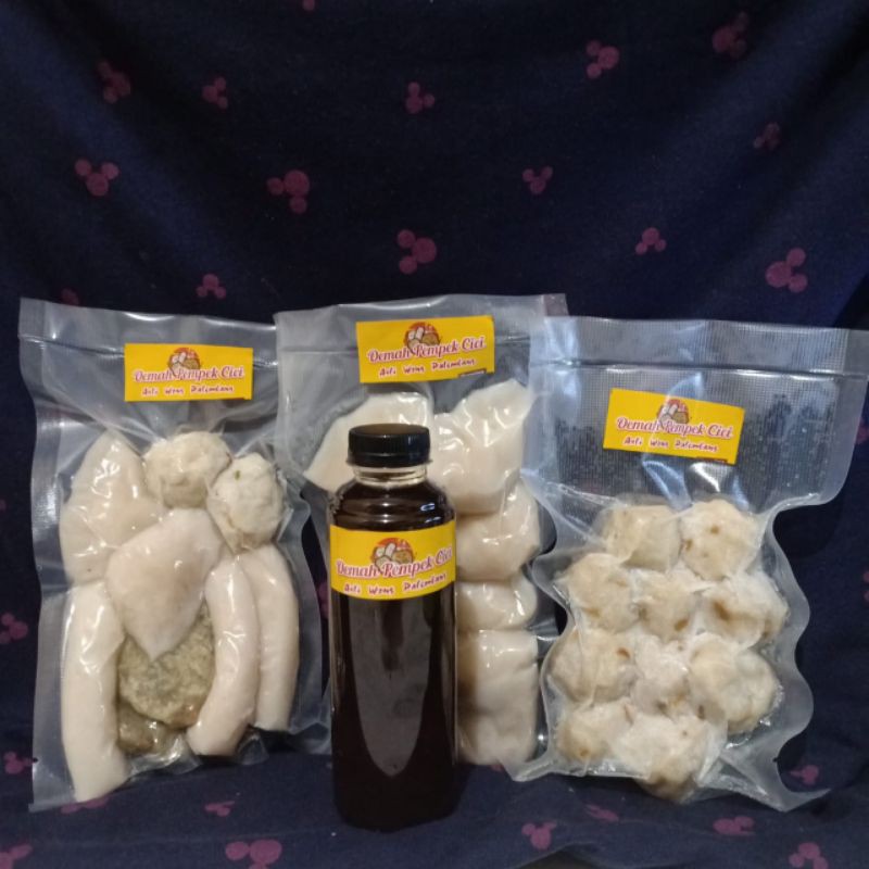 

PAKET PEMPEK MIX CAMPUR + TELOR + ADAAN +CUKO 250ML