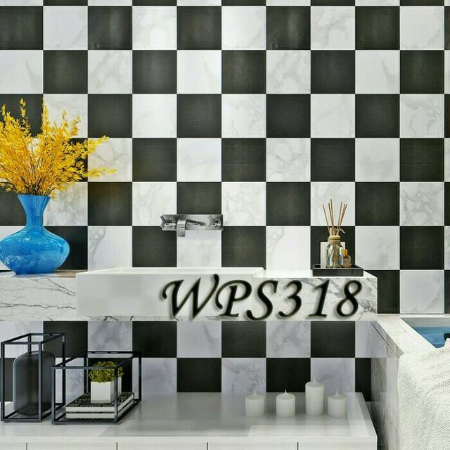 GPS318 Wallpaper kotak hitam putih