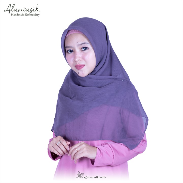 Alantasik - SEGI EMPAT CORNSKIN ORIGINAL / SQUARE PREMIUM POLOS  / JILBAB SEGIEMPAT R.29