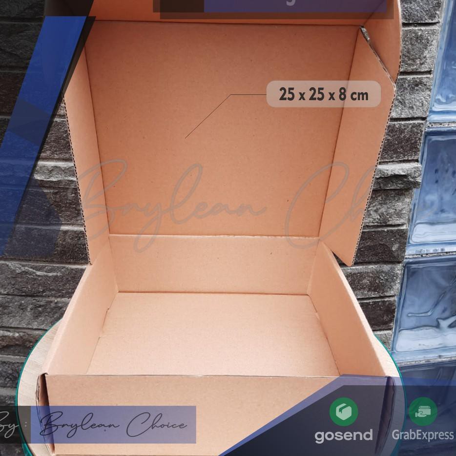

[12.12] [C14] HAMPERS BOX | PAPER BOX |dus 25X25X8 CM | DUS PIZZA | DUS MURAH SATUAN