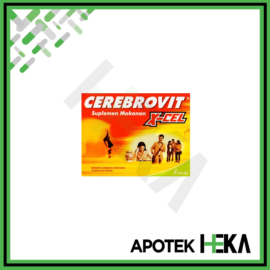 Cerebrovit X-Cel Excel Suplemen Makanan isi 10 Kapsul (SEMARANG)