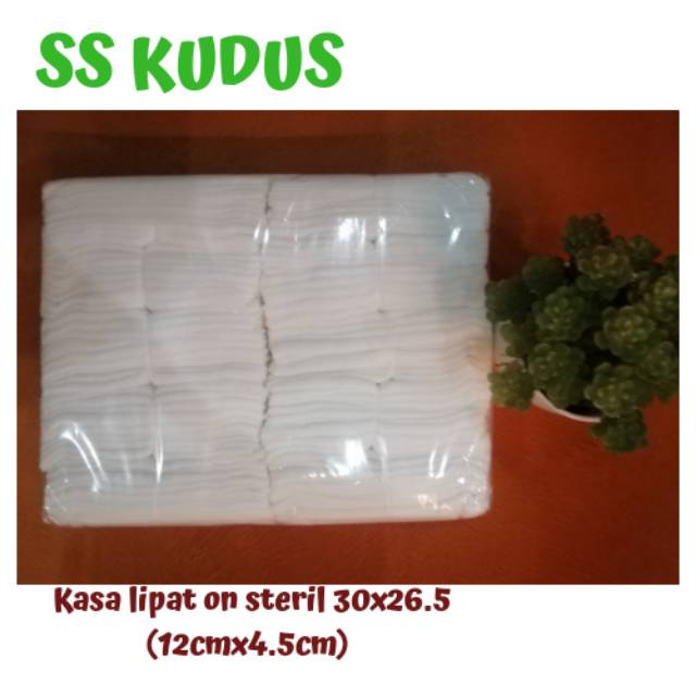 Kasa lipat dalam bedah non steril 12cmx4.5cm isi 100