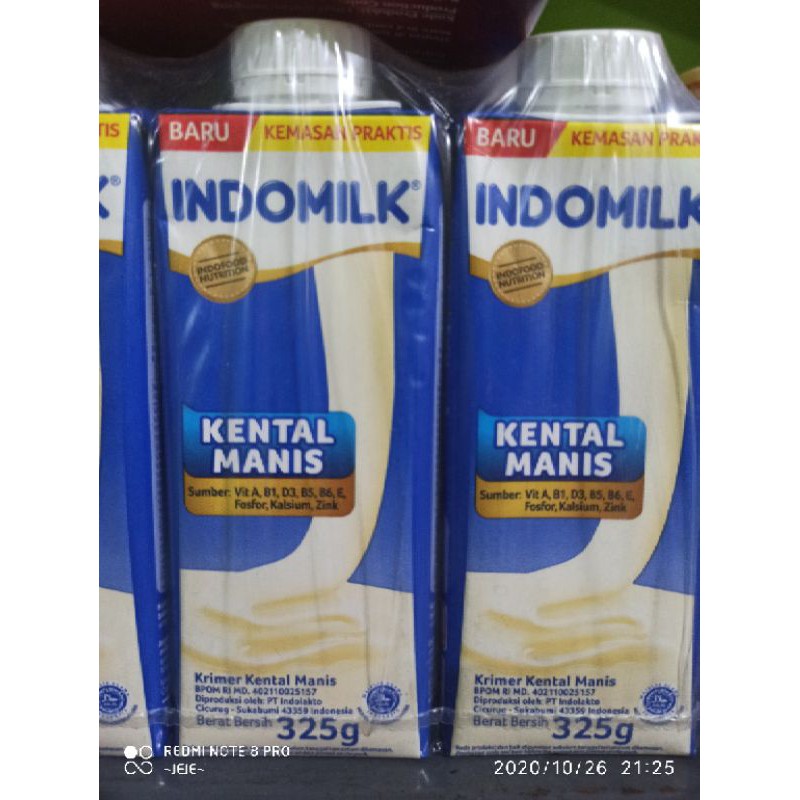 Indomilk Kental manis Tetra Pack 325g