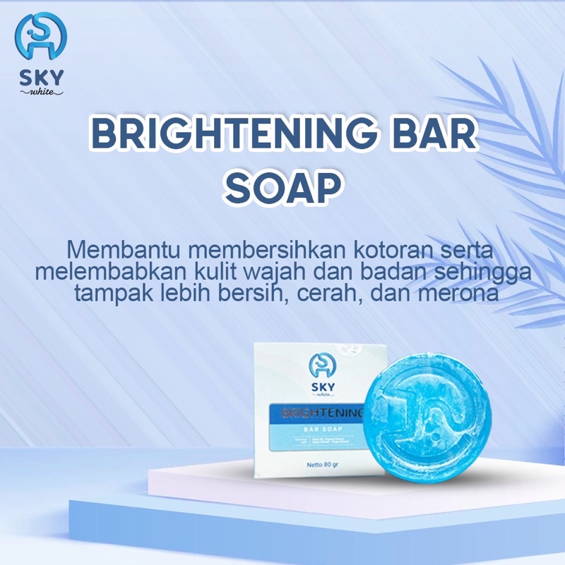 SKYWHITE BRIGHTENING BAR SOAP BPOM ORIGINAL