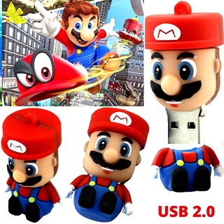 Flash Disk USB 2.0 Kapasitas 2TB Bentuk Kartun Super Mario Reliabl