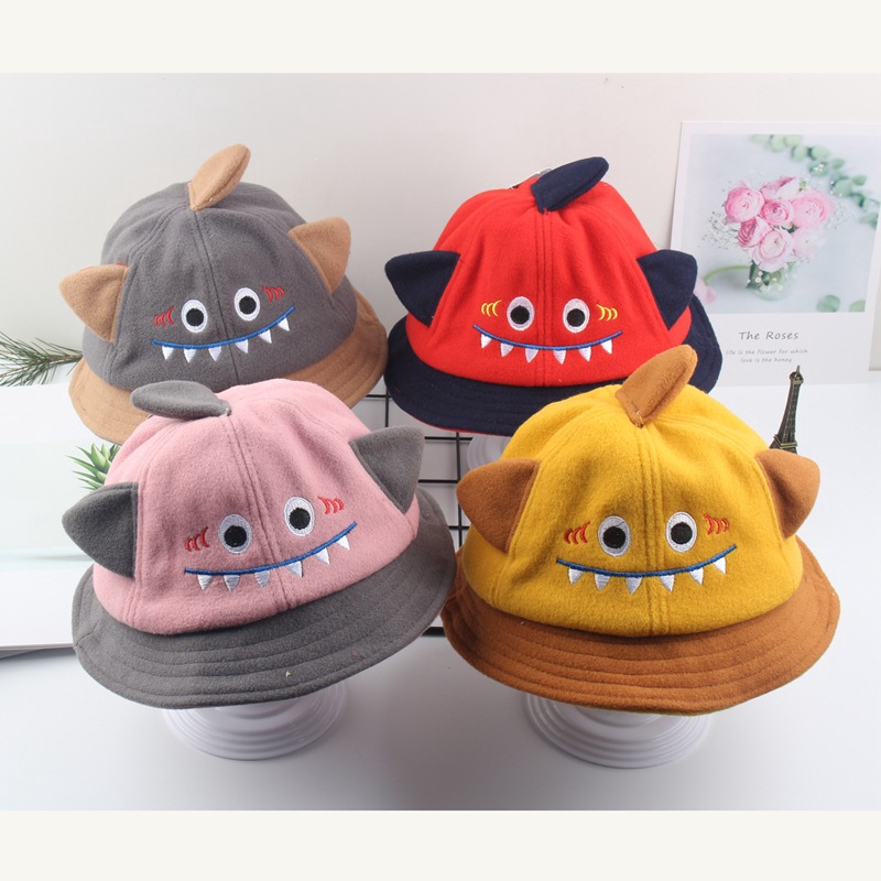 Topi Nelayan Bayi Anak Laki Laki Perempuan Gambar Kartun Monster Kecil Lucu 6 24bulan Shopee Indonesia