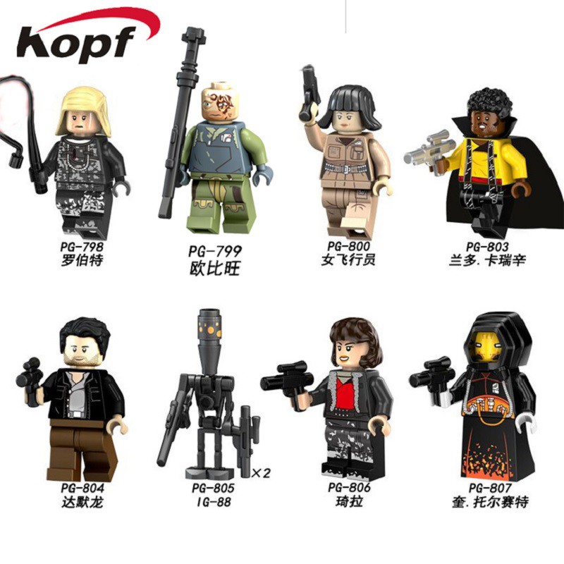 Mainan Lego Anak Single Sale Building Blocks Space Wars Robert Dameron IG-88 Pilot Obi-Wan Kenobi