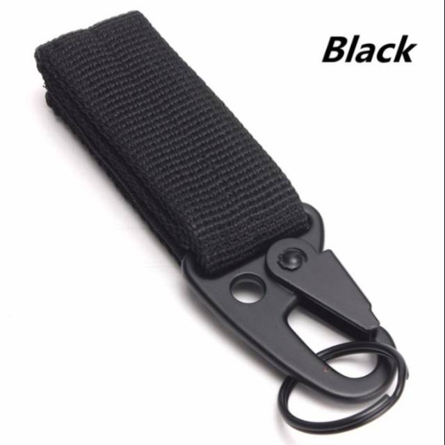 Gantungan kunci nylon belt quickdraw military tactical