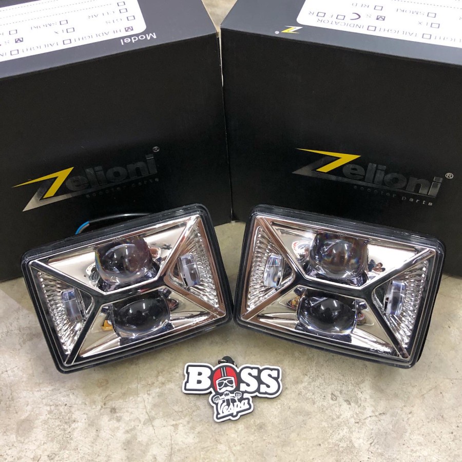 Headlamp LED Daymaker Zelioni Clear Vespa S