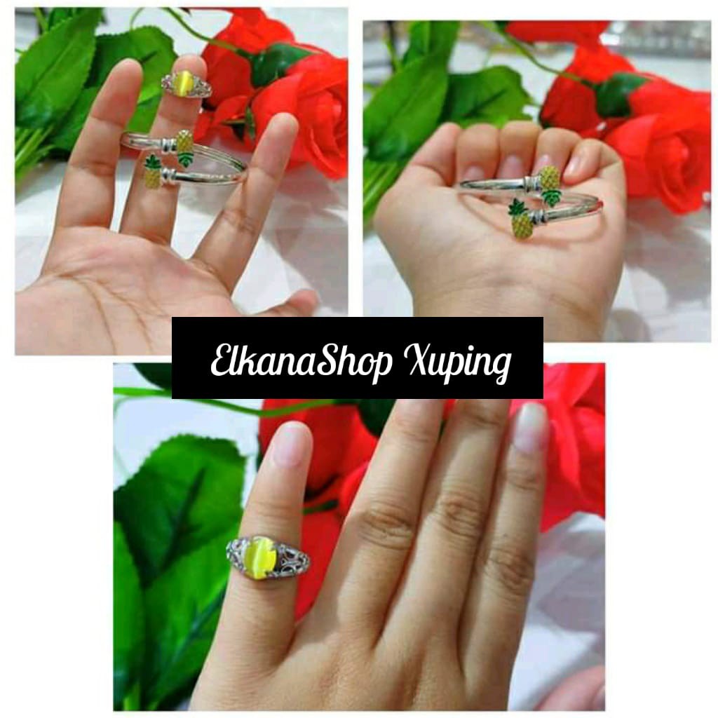 Gelang anak benggel free cincin cat xuping