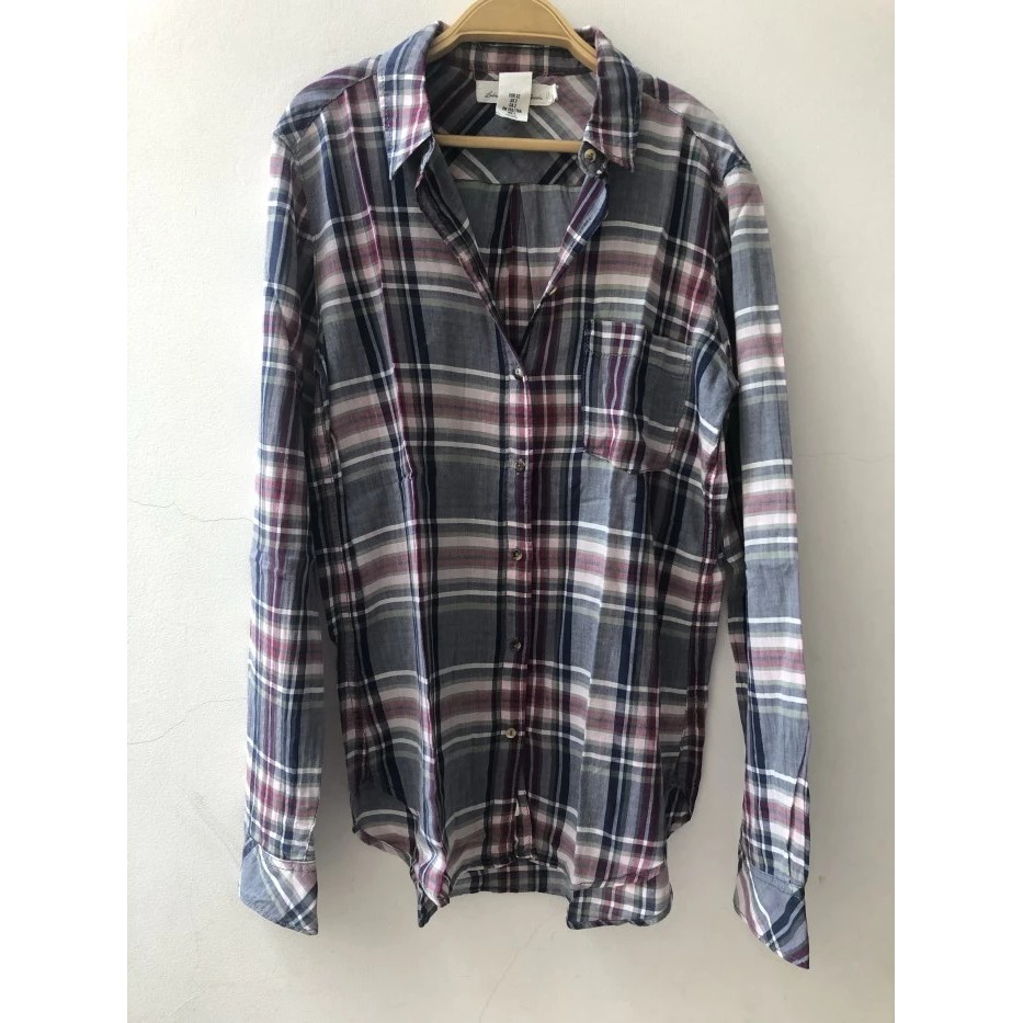 Kemeja h&m kotak wanita