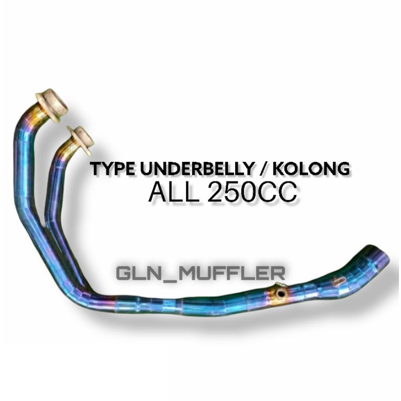HEADER/LEHERAN KNALPOT TYPE UNDERBELLY BLUEMOON PNP NINJA 250FI/OLD/KARBU/MT25/R25/CBR250RR