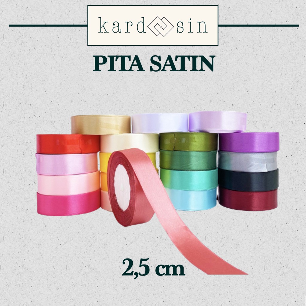 

PITA SATIN RIBBONS WARNA PACKAGING HAMPERS GIFT FLORIST PASTEL LILAC PINK MERAH HITAM COKLAT JOGJA YOGYA YOGYAKARTA SOLO DIY JAWA TENGAH 2,5 CM