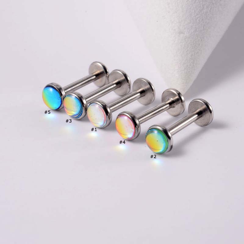 1pc Anting Tindik Tulang Rawan Telingabibirtelinga Bahan Stainless Steel Desain Spiral 16Gauge